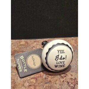 DEMDACO “Yes I Do Love Wine” Bottle Stopper Funny Wine Lover Barware Gift